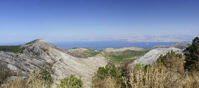 Blick vom Pantokrator, Insel Korfu