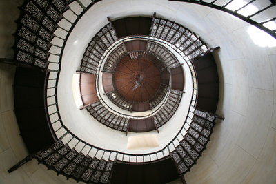 Treppenaufgang im Turm des Jagdschlosses Granitz
