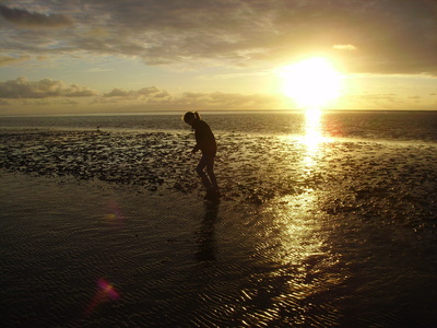 Sonnenuntergang an der Nordsee