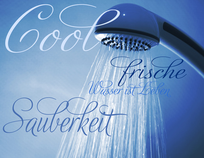 Cool water mit Text