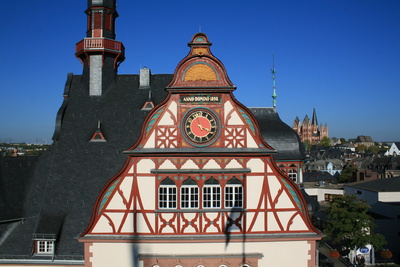 Limburger Rathaus - Dachstuhl mit Uhr