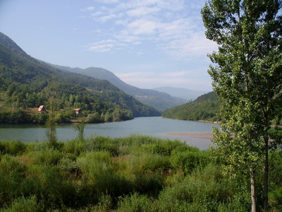 Morgen an der Drina