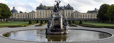 Brunnen im Park des Königsschlosses in Stockholm