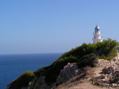 Leuchtturm auf Berg