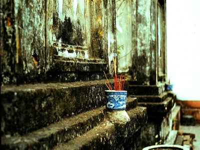 Tempel in Hanoi 1981