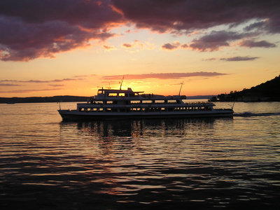 Sonnenuntergang auf dem Bodensee