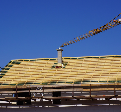 Wohnhaus-Rohbau Dachdeckerarbeiten