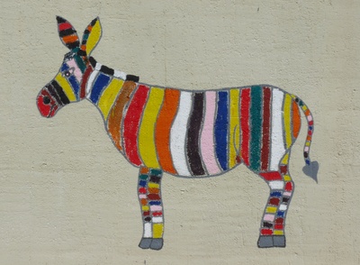 Buntes Zebra