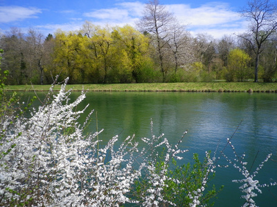 Frühlingsbeginn am Fluss