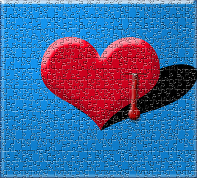 Puzzle mit Herz