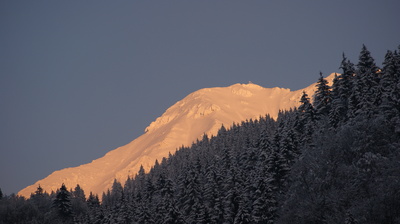 Sonnenuntergang am Berg