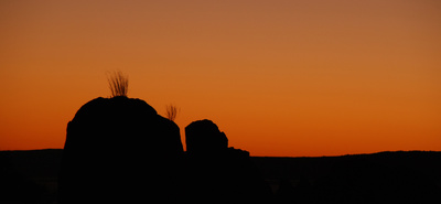 Sundown in der Namib Wüste
