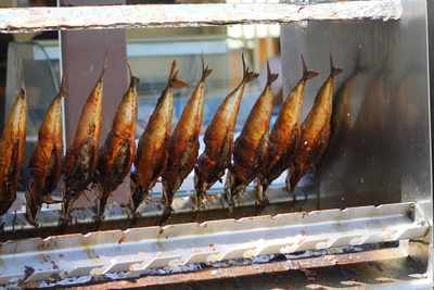 Fisch am Spieß