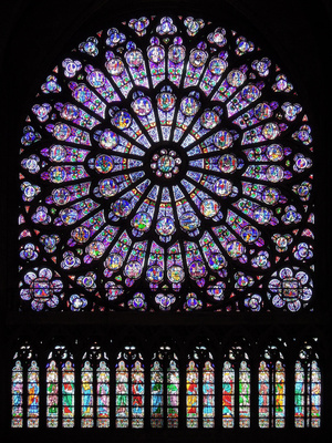 Paris - Rosette in Notre Dame