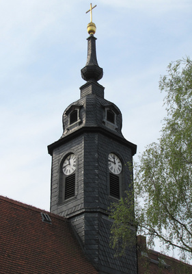 Turm der Schloßkirche Seußlitz