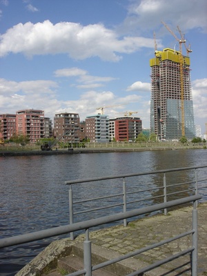 Neubau EZB, Baufortschritt am 4. 5. 2012