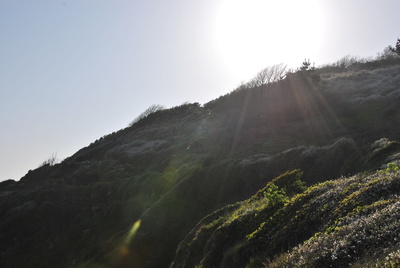 Sonne über Berg