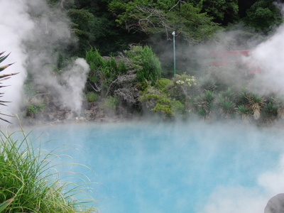 Heiße Quelle (Umi Jigoku) in Beppu