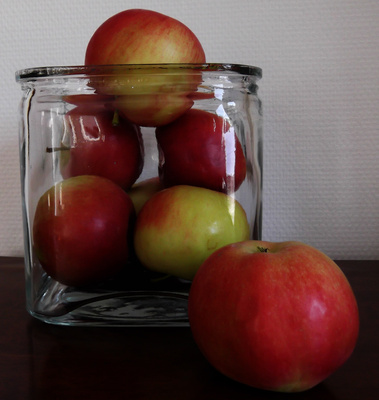 Äpfel im Glas