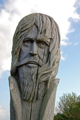 Holzskulptur auf dem Kap Arkona (Rügen)