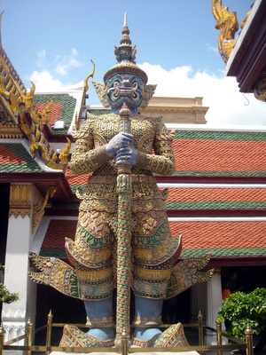 Wächter im Königspalast Thailand
