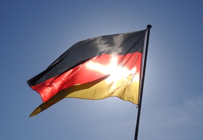 Strahlende Deutschlandflagge
