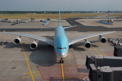 Airbus A380 in Frankfurt/Main