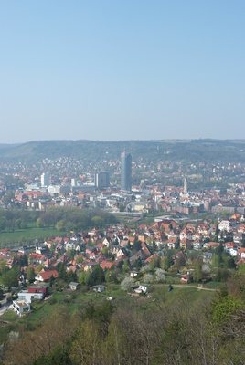 Jena, ein Blickauf die Innenstadt