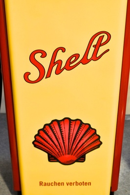 alte Shell Zapfsäule