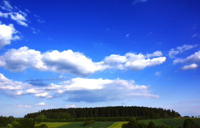 Wald und Feld grün-weiss-blau