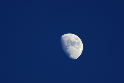 Mond weiss - blau