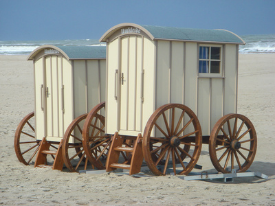 Norderney, zwei Badewagen