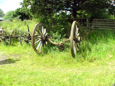 Freilichtmuseum LindlarTeile von Leiterwagen