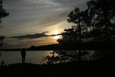 Blick auf einen See in Schwedens