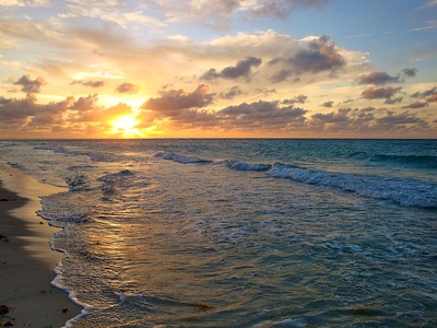 Sonnenuntergang im Golf von Mexico