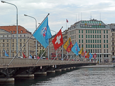 Rhônebrücke in Genf