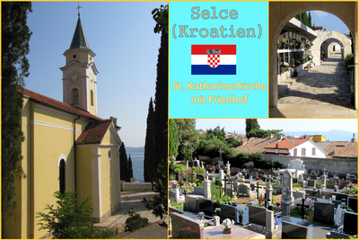 Selce, Kirche mit Friedhof
