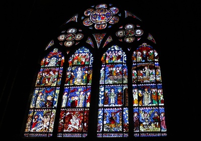 Seitenfenster des Straßburger Münsters.