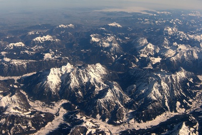 Berge von oben