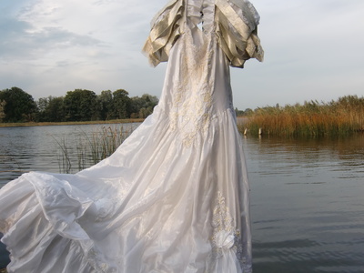 Schwebendes Brautkleid