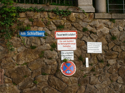 Schilderwald am Schloßberg