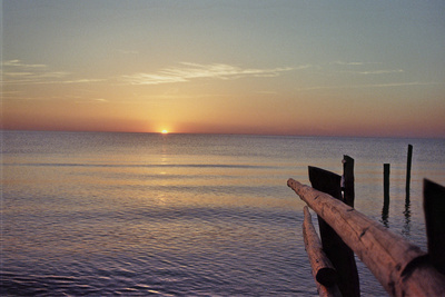 Sundown am Meer