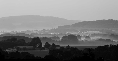 nebel in der stadt