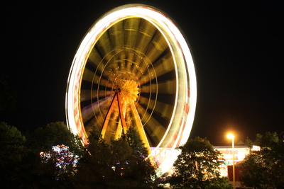 Riesenrad bei Nacht