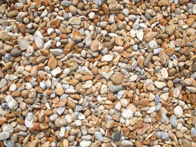 Steine am Strand von Brighton