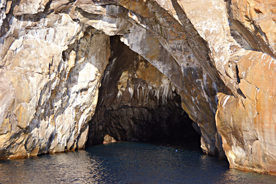 Steinige Küste von Lipari