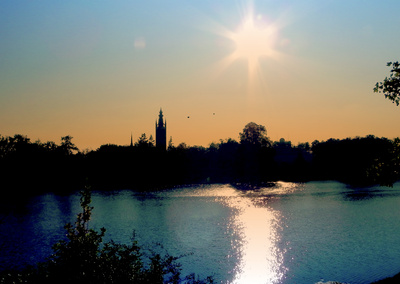 Sonnenuntergang in Wörlitz