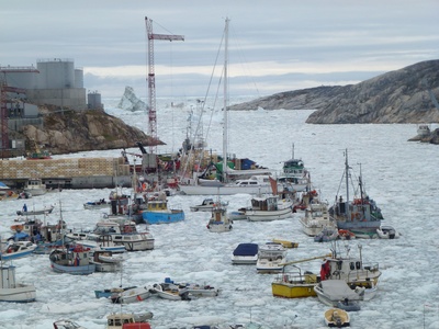 Hafen in Ilulissat ( Grönland )