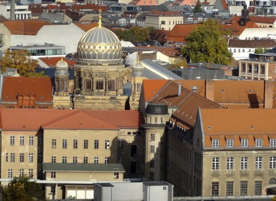 Blick zur Berliner Synagoge