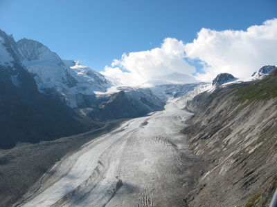 die Pasterze (Gletscher) am Großglockner